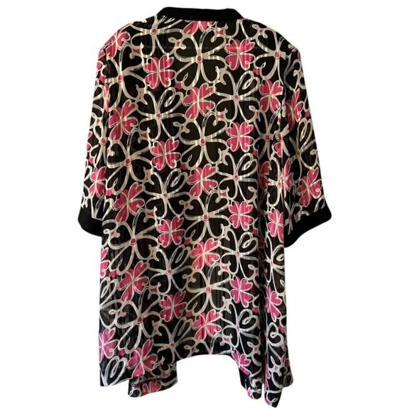 R&M Richards Cardigan Size 32W Floral Fairycore Lightweight Formal Wedding Guest - Picture 2 of 8